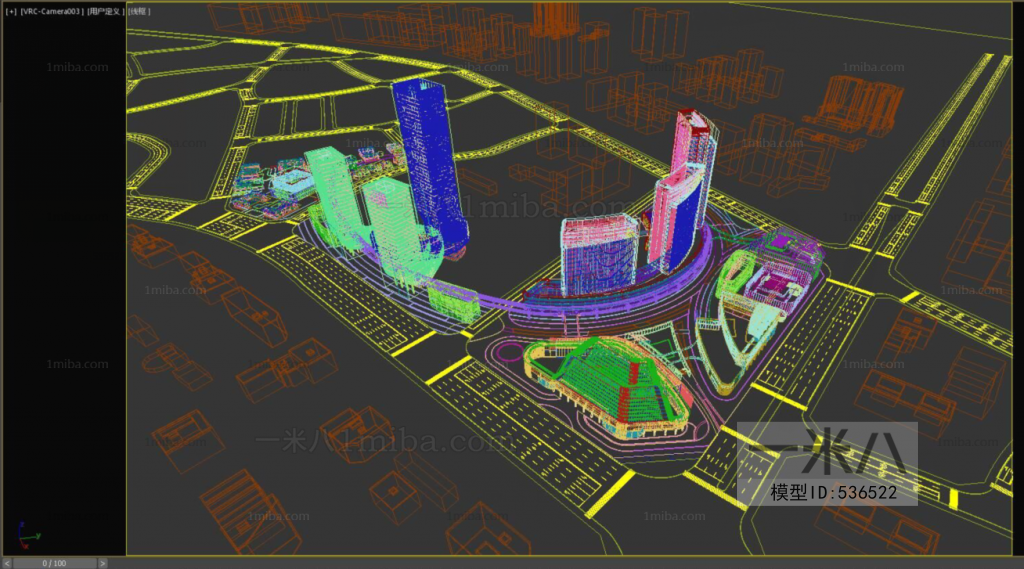 Modern Architectural Bird's-eye View Planning