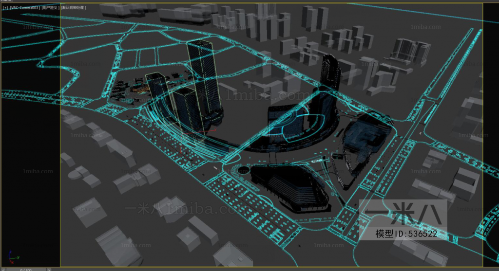 Modern Architectural Bird's-eye View Planning