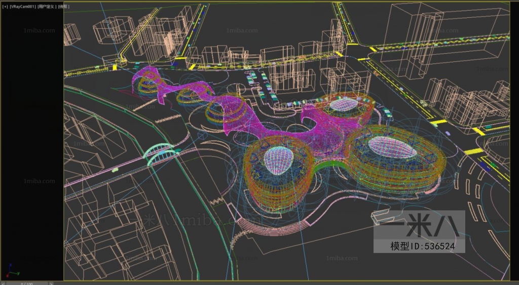 Modern Architectural Bird's-eye View Planning