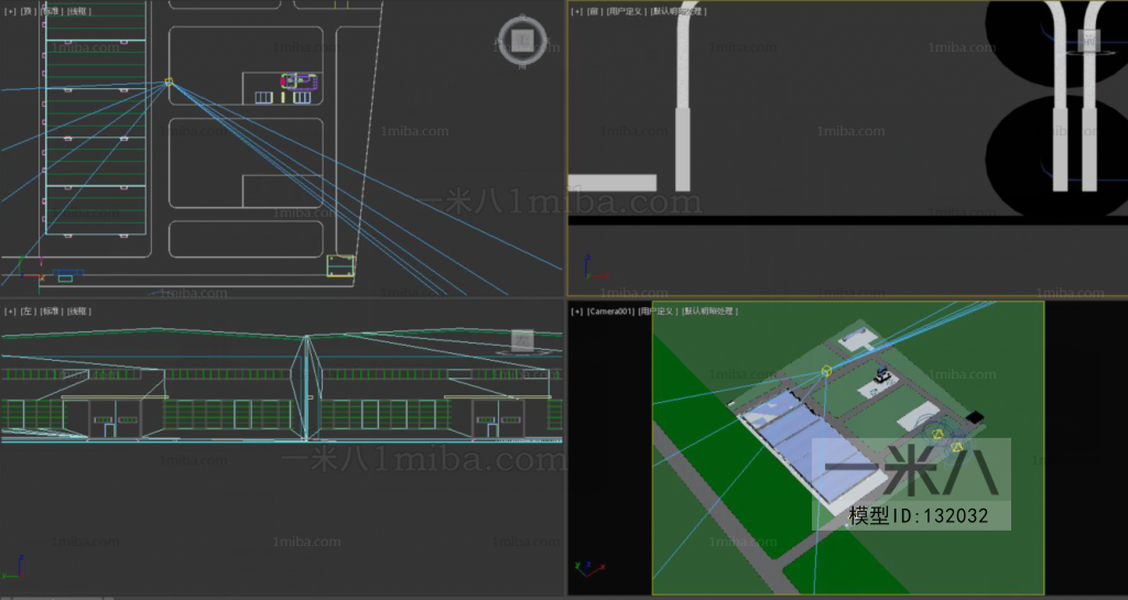 Modern Architectural Bird's-eye View Planning