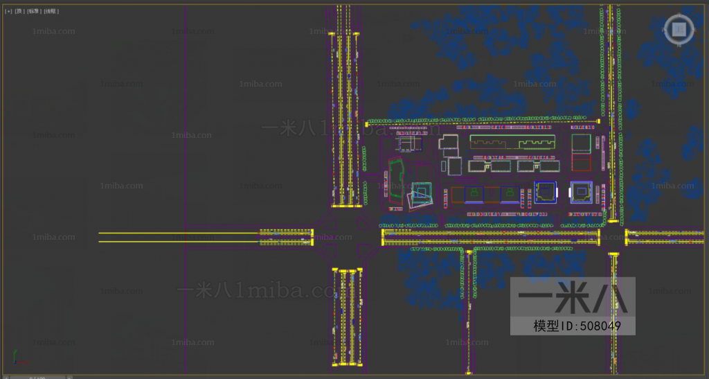 Modern Architectural Bird's-eye View Planning