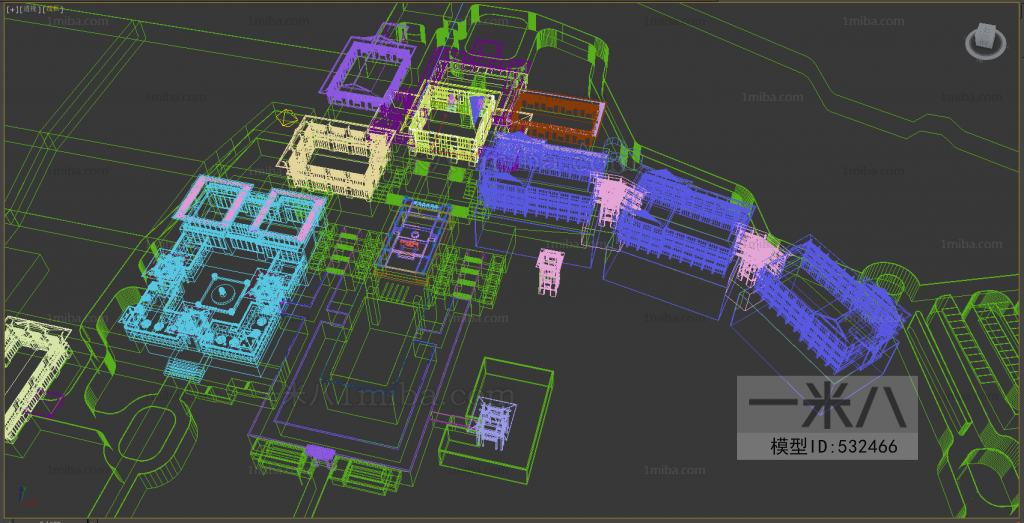 New Chinese Style Architectural Bird's-eye View Planning