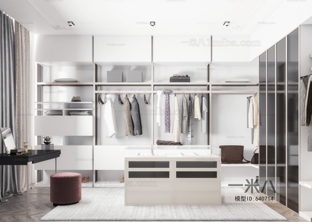 Modern Clothes Storage Area