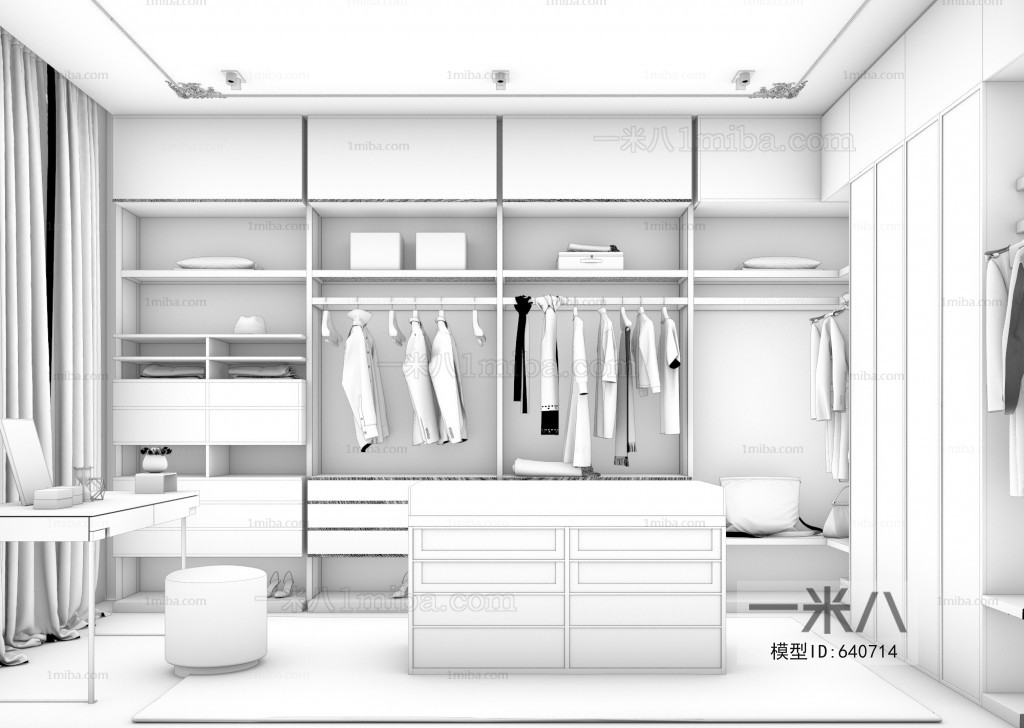 Modern Clothes Storage Area