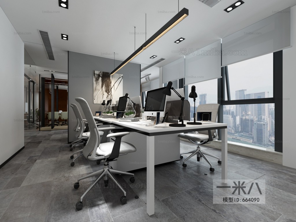 Modern Office Reception Desk