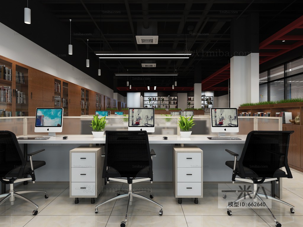 Industrial Style Staff Area