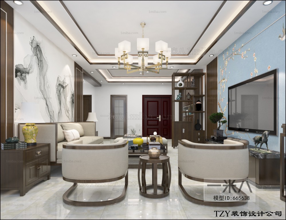 New Chinese Style Dining Room