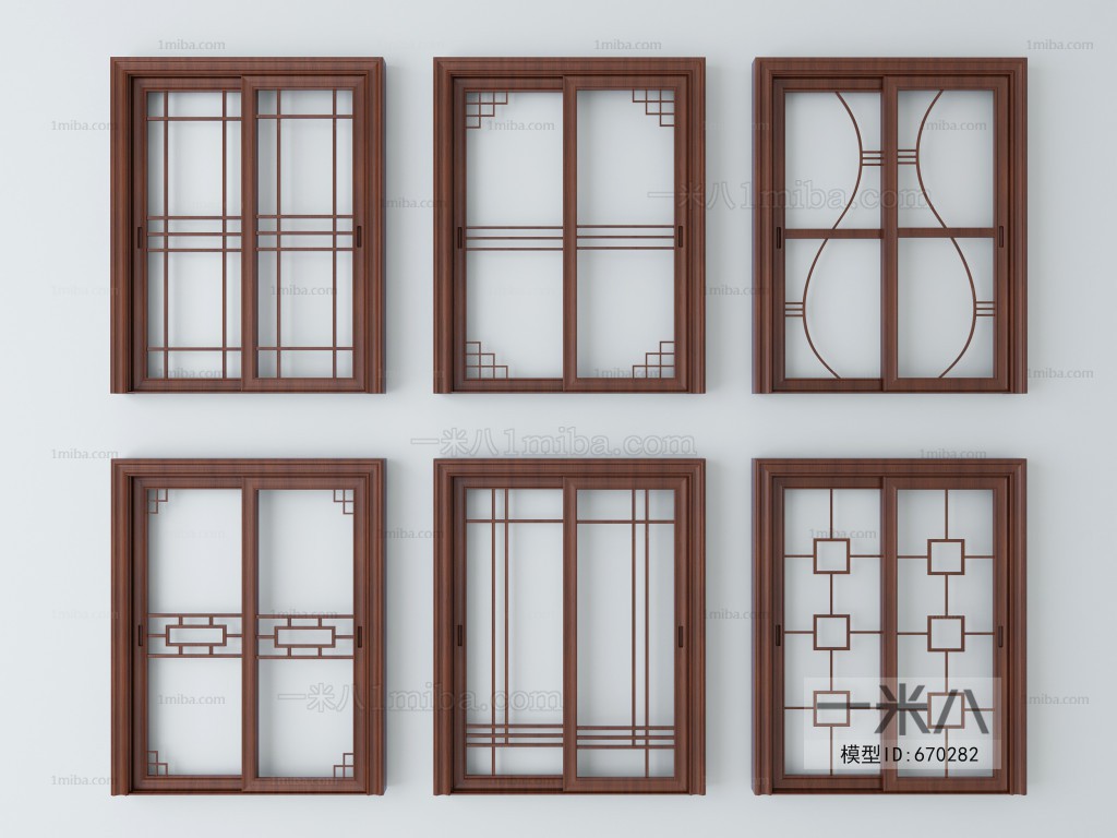 New Chinese Style Sliding Door