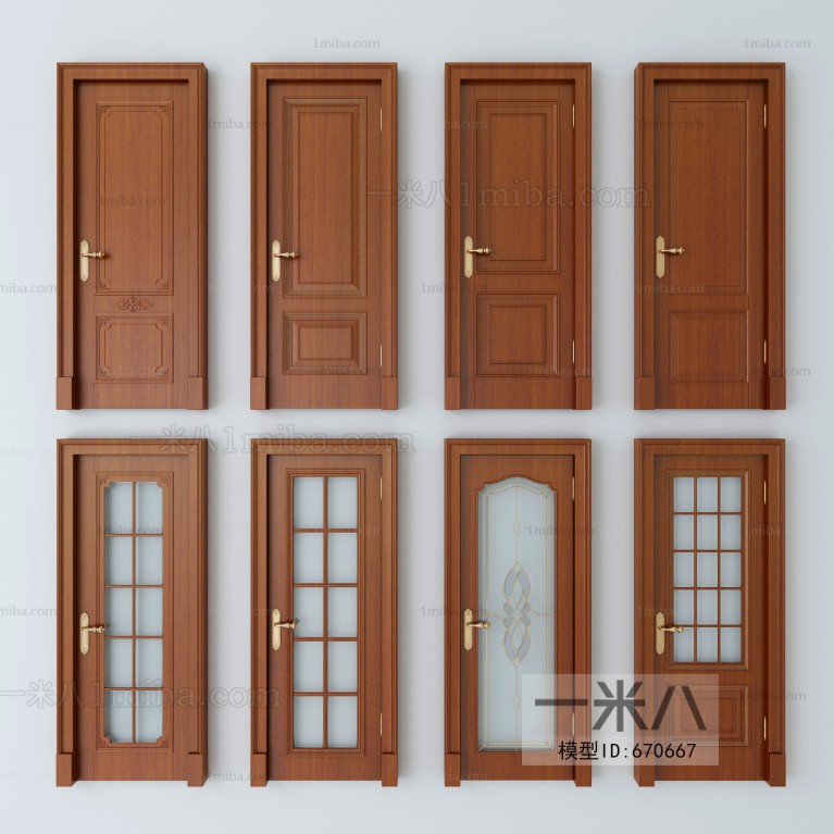 Chinese Style Single Door