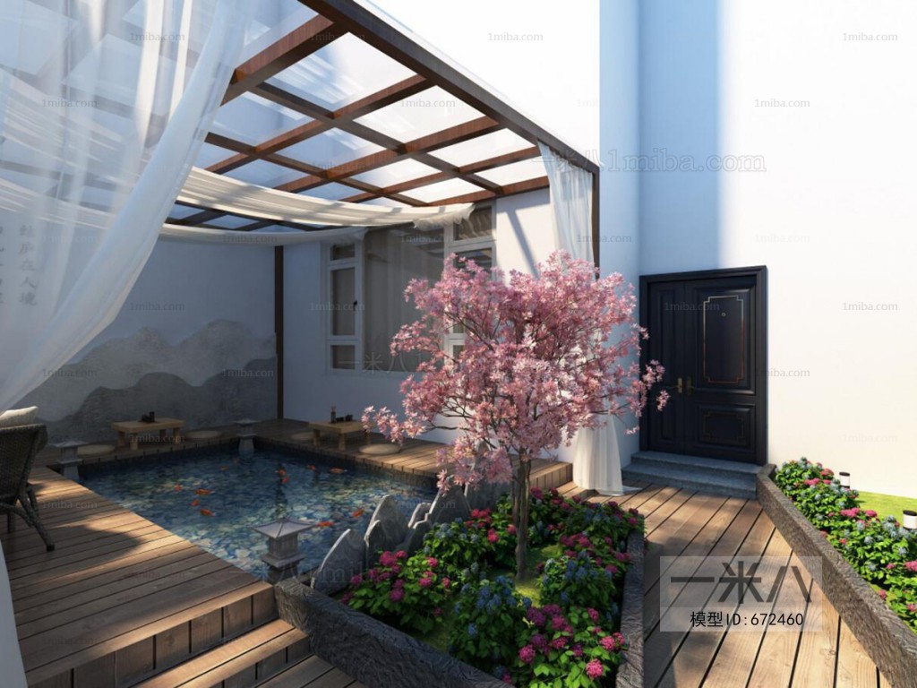 New Chinese Style Courtyard/landscape