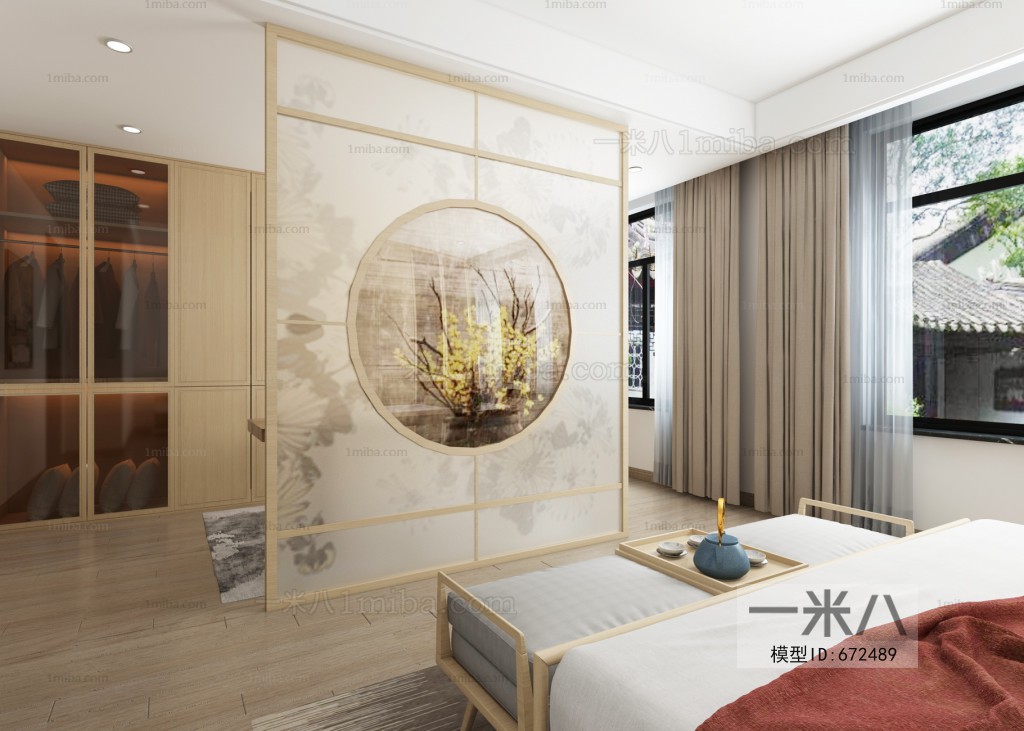 New Chinese Style Bedroom