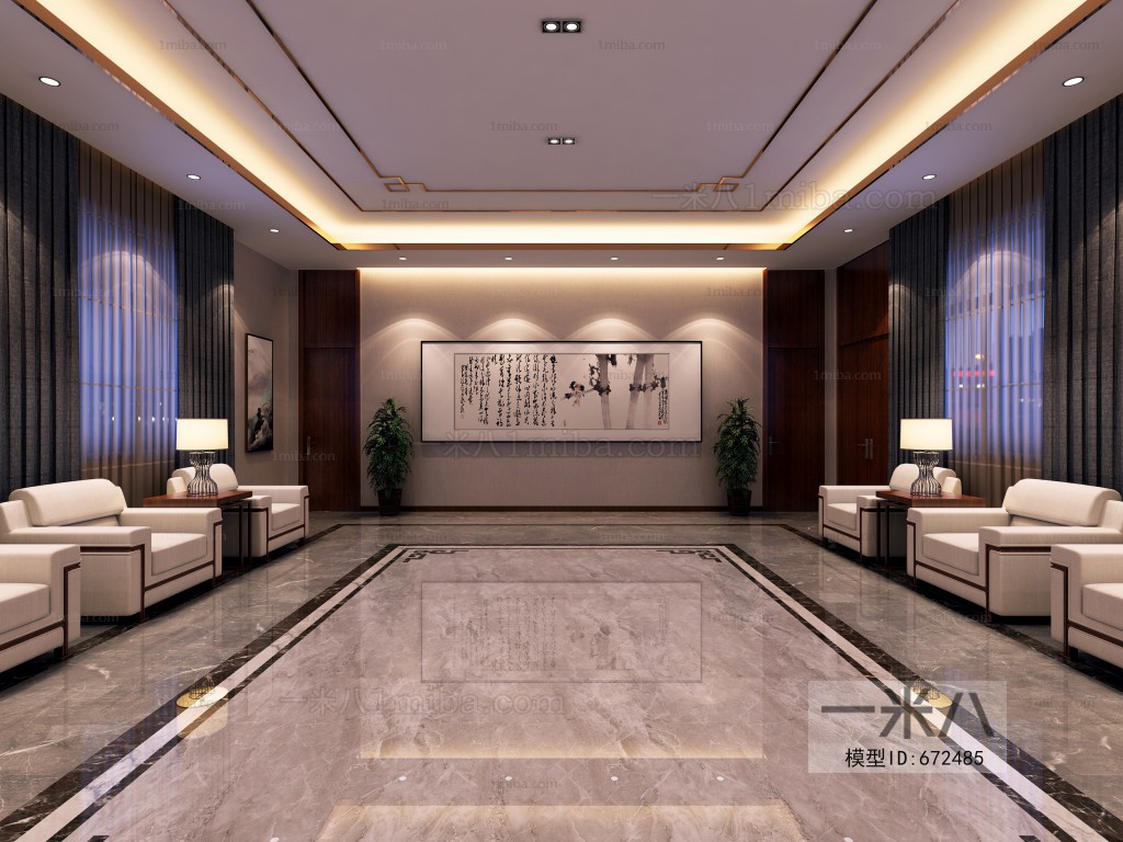 New Chinese Style Reception Room