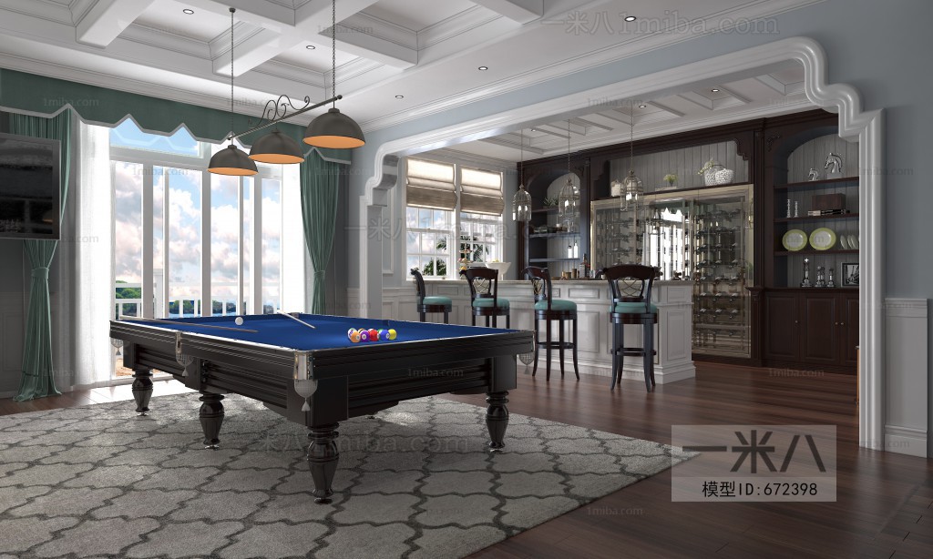 American Style Billiards Room