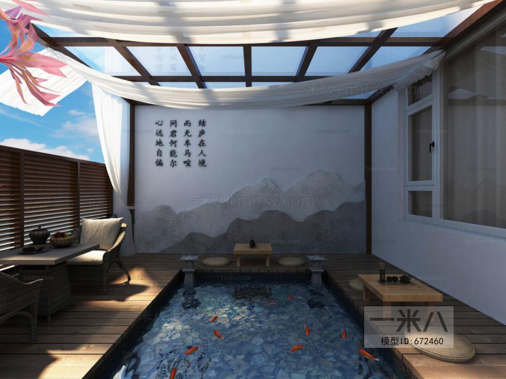 New Chinese Style Courtyard/landscape