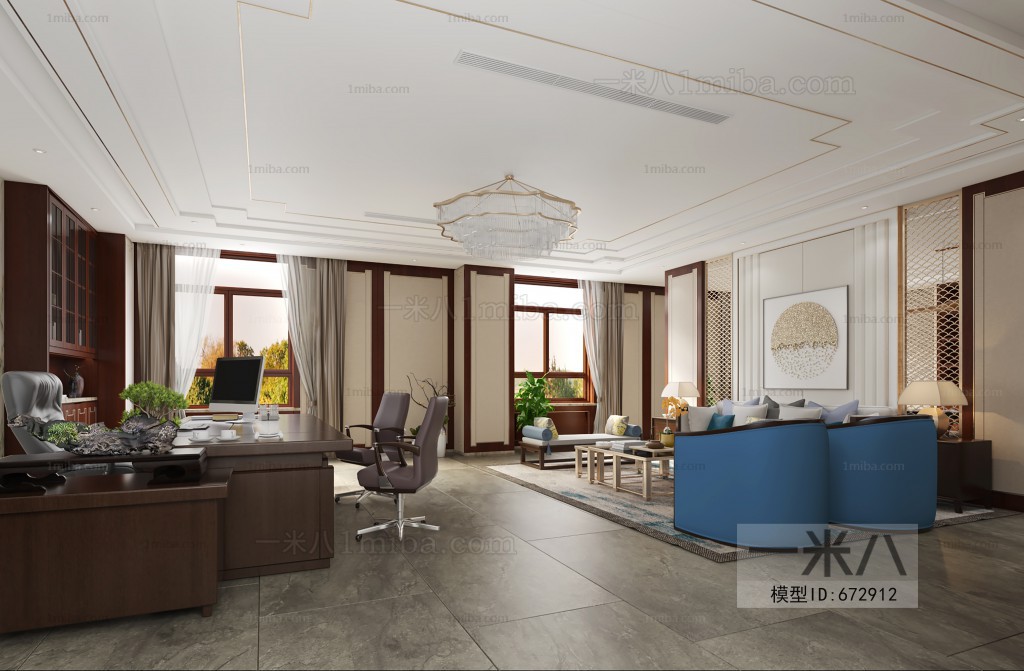 New Chinese Style Manager's Office