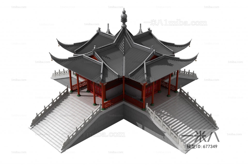 Chinese Style Ancient Architectural Buildings