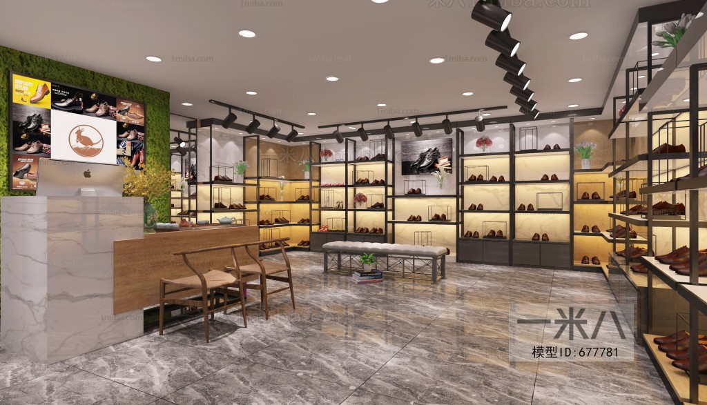 Industrial Style Shoe Store