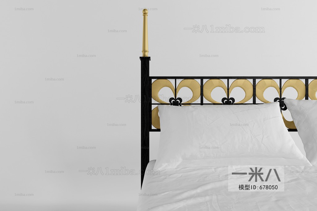 New Chinese Style Double Bed