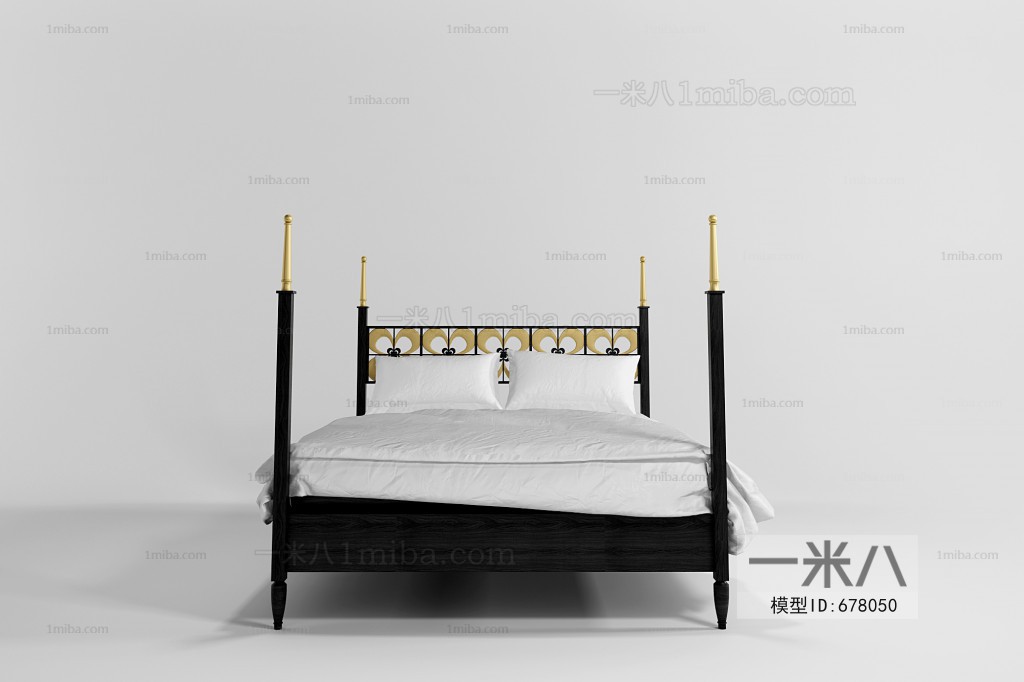 New Chinese Style Double Bed