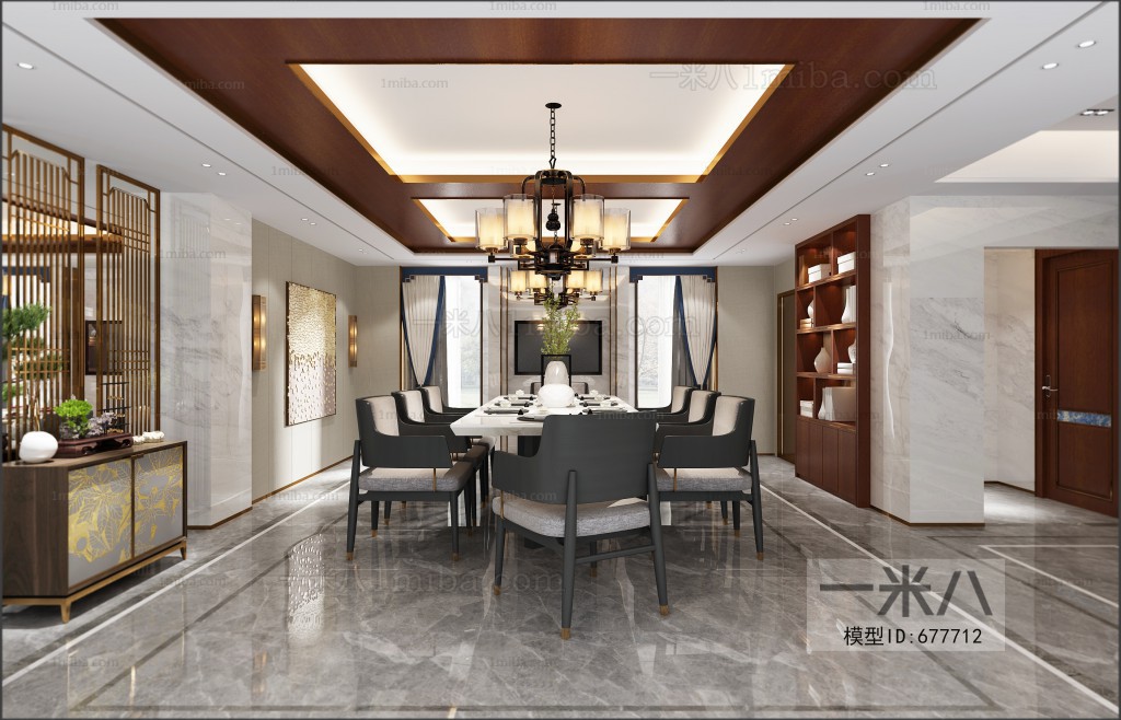 New Chinese Style Dining Room