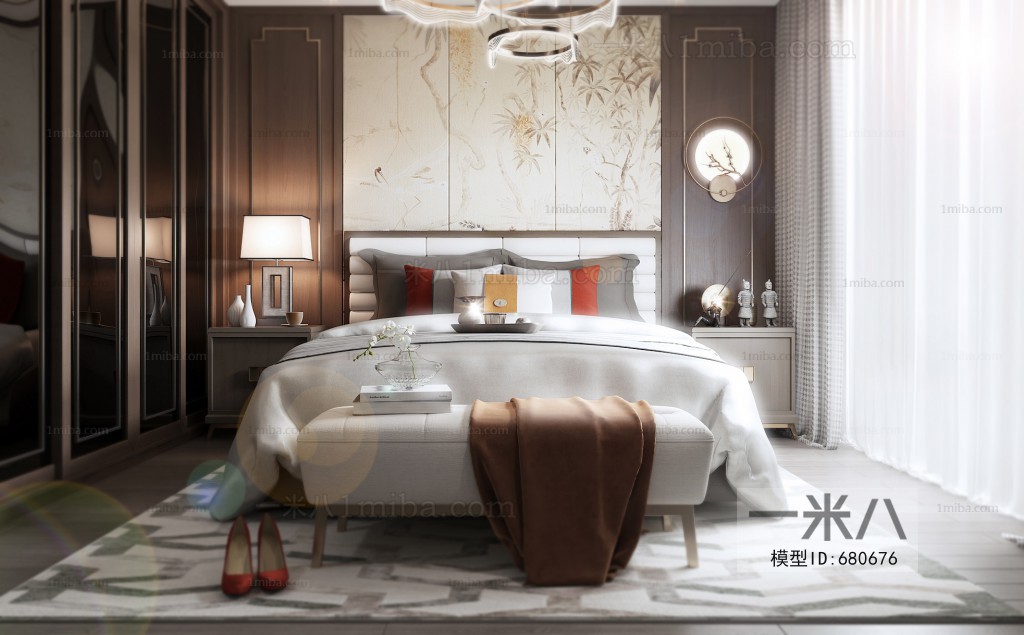 New Chinese Style Bedroom