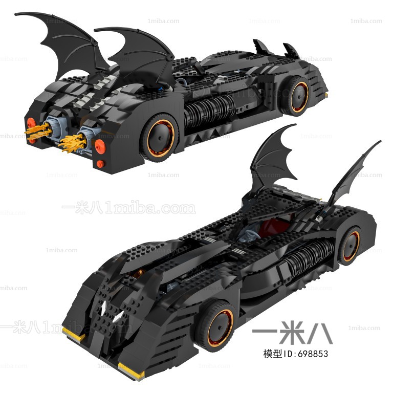 现代乐高蝙蝠侠汽车玩具模型