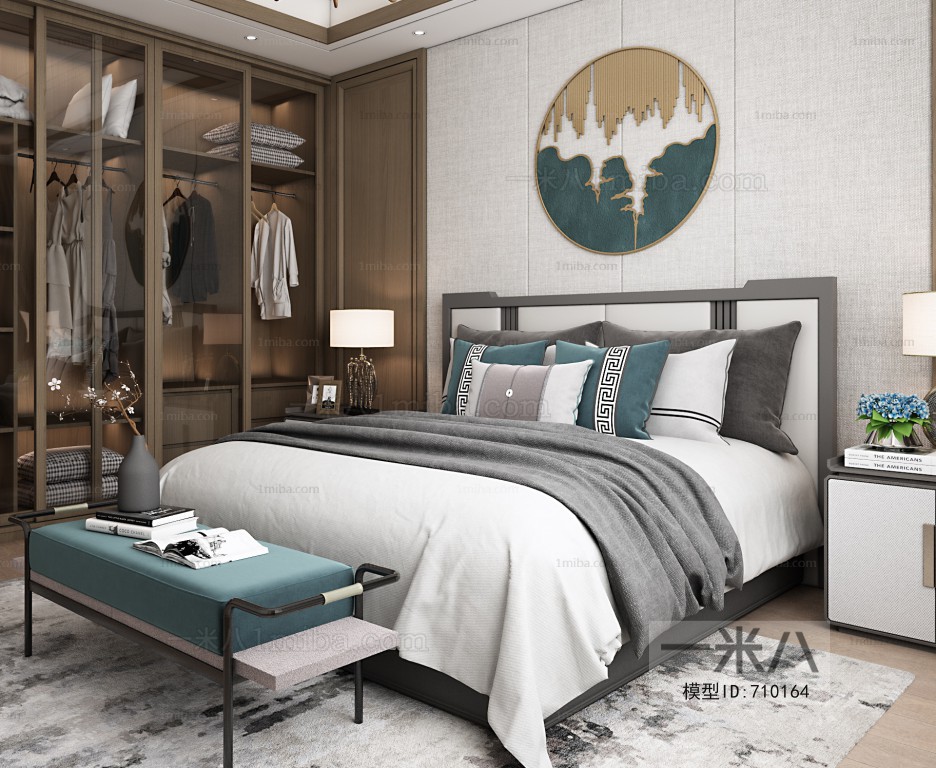 New Chinese Style Bedroom