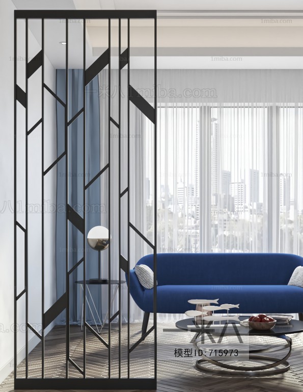 Modern Glass Screen Partition