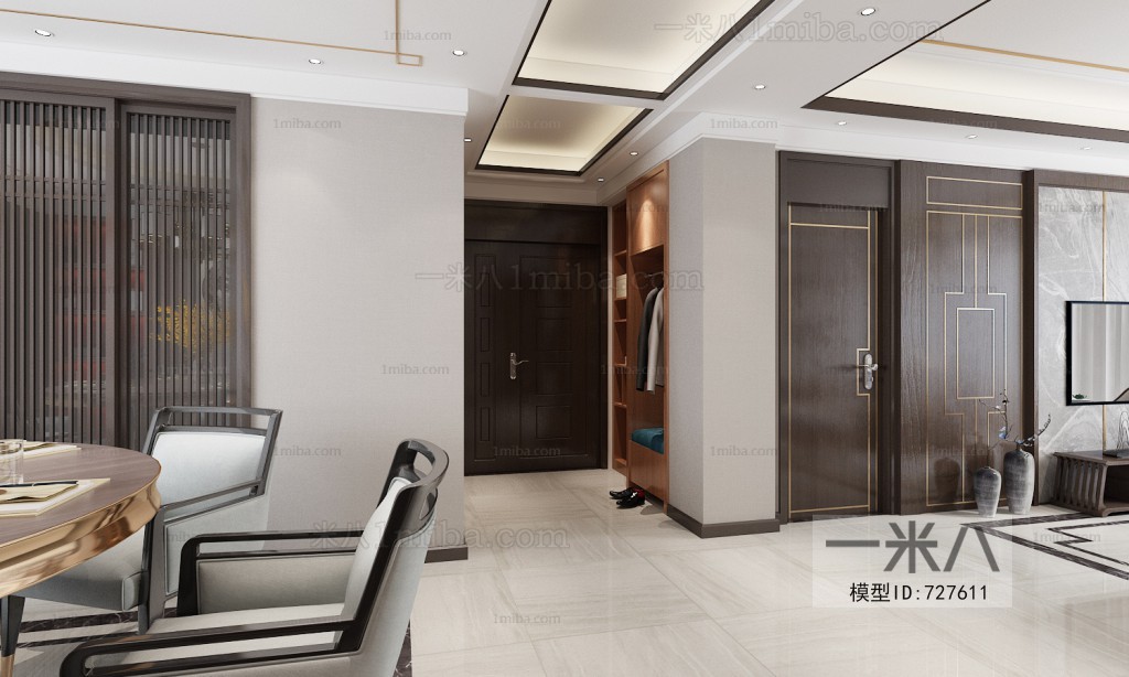 New Chinese Style A Living Room