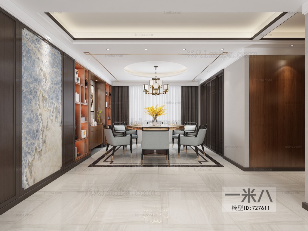 New Chinese Style A Living Room