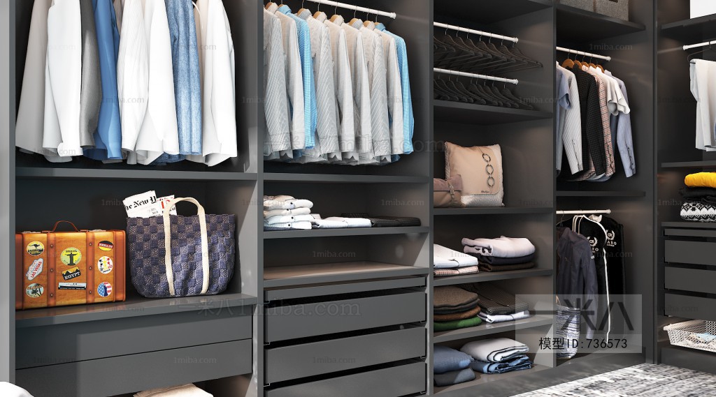 Modern Clothes Storage Area