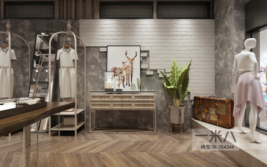 Industrial Style Clothing Store