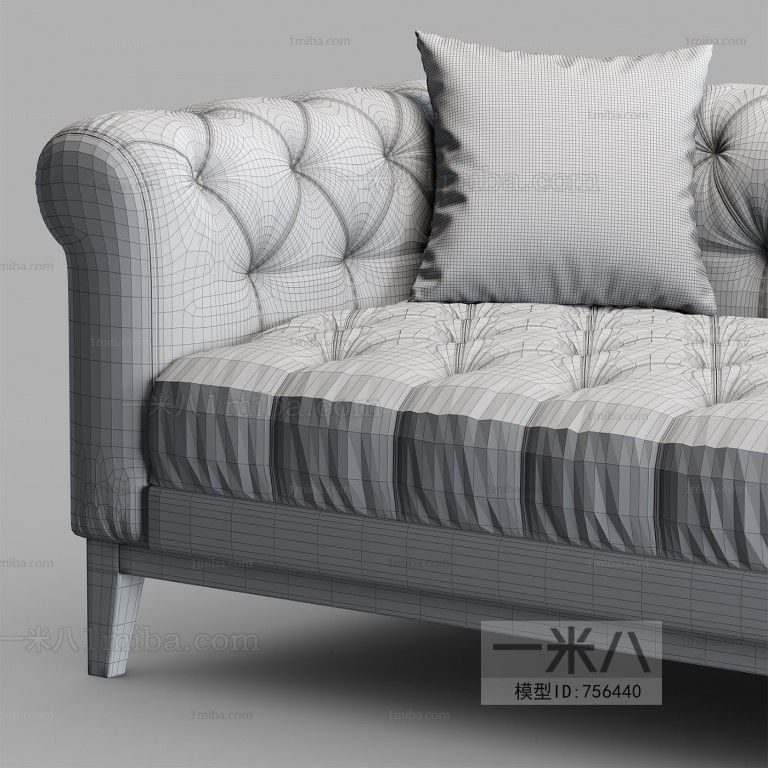 American Style Three-seat Sofa