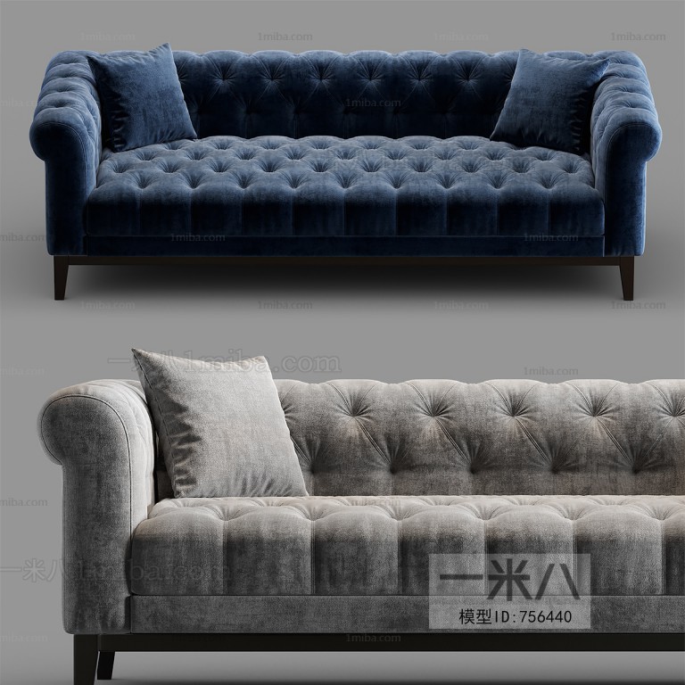 American Style Three-seat Sofa