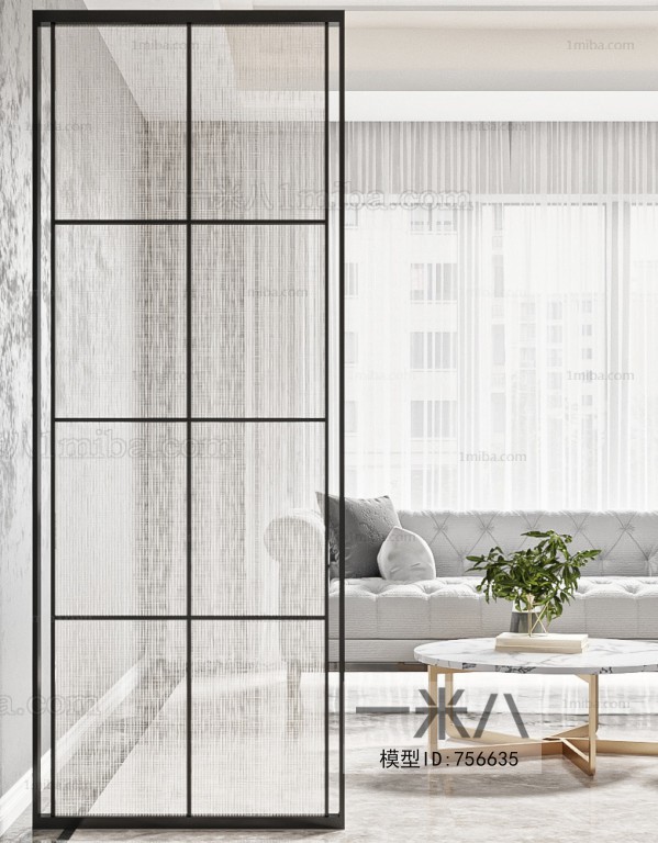 Modern Glass Screen Partition