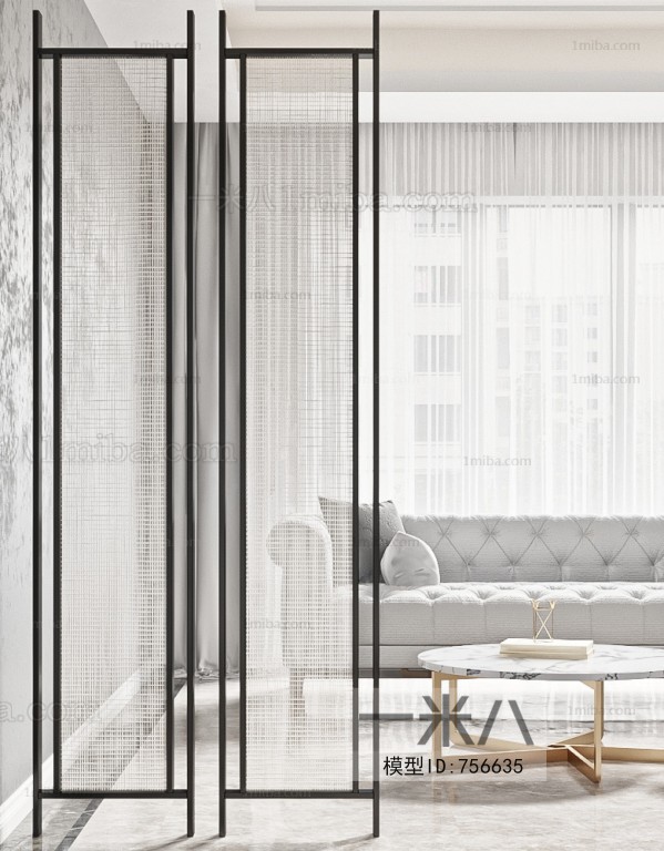 Modern Glass Screen Partition