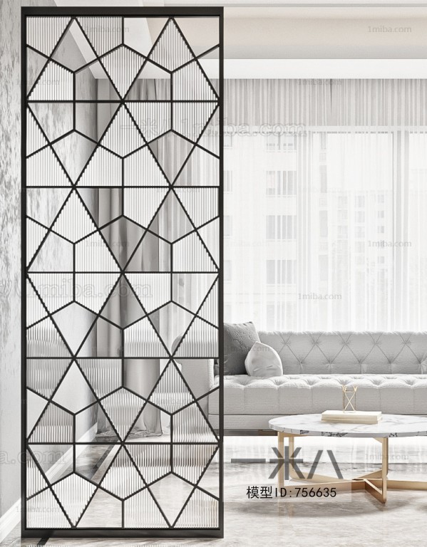 Modern Glass Screen Partition