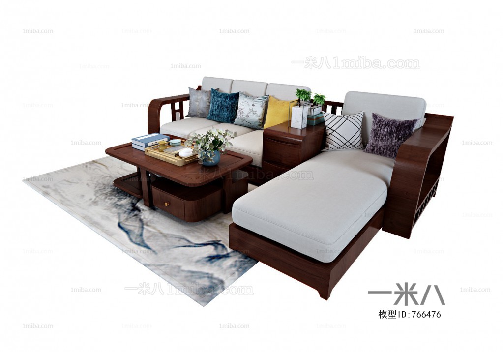 New Chinese Style Sofa Combination