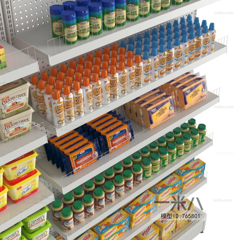 Modern Supermarket Shelf