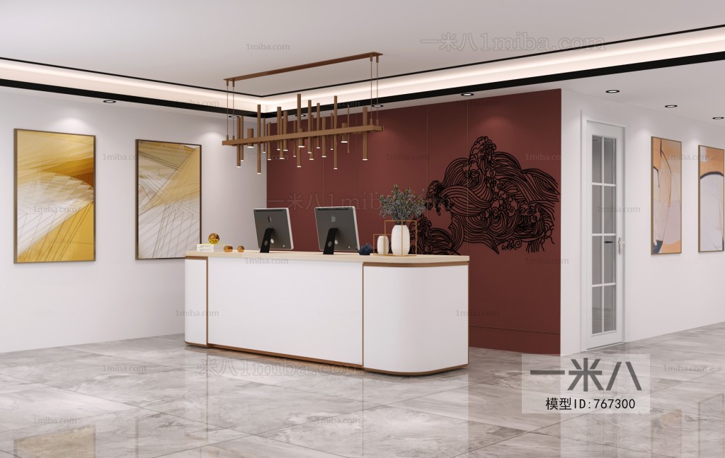 Modern Office Reception Desk