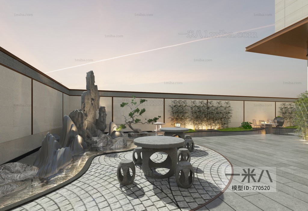 New Chinese Style Courtyard/landscape