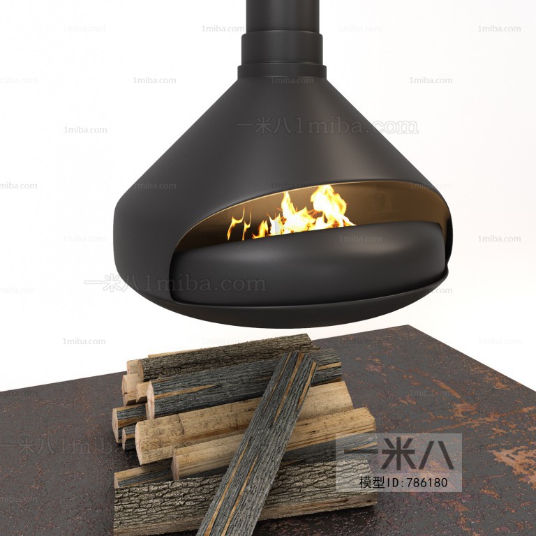 Industrial Style Fireplace