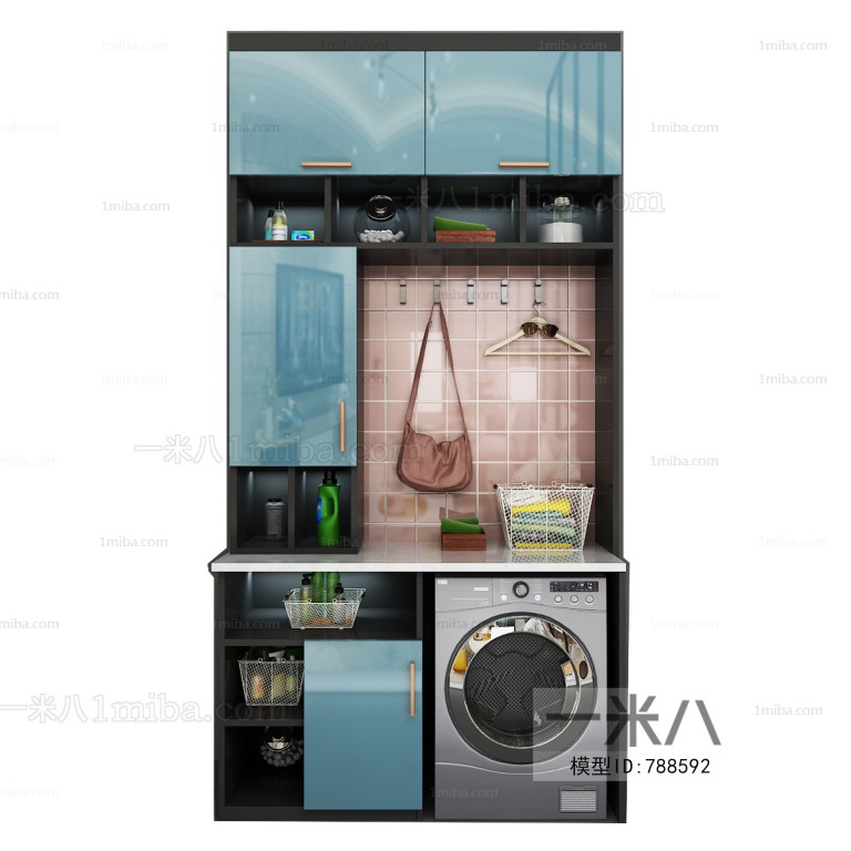 Modern Laundry Cabinet