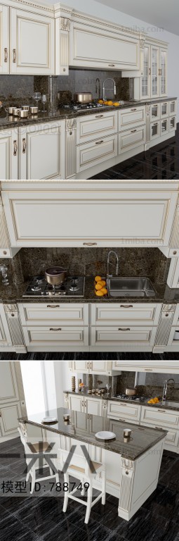 Simple European Style Kitchen Cabinet