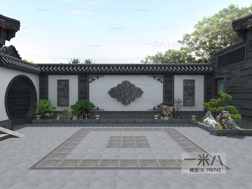 New Chinese Style Villa Appearance