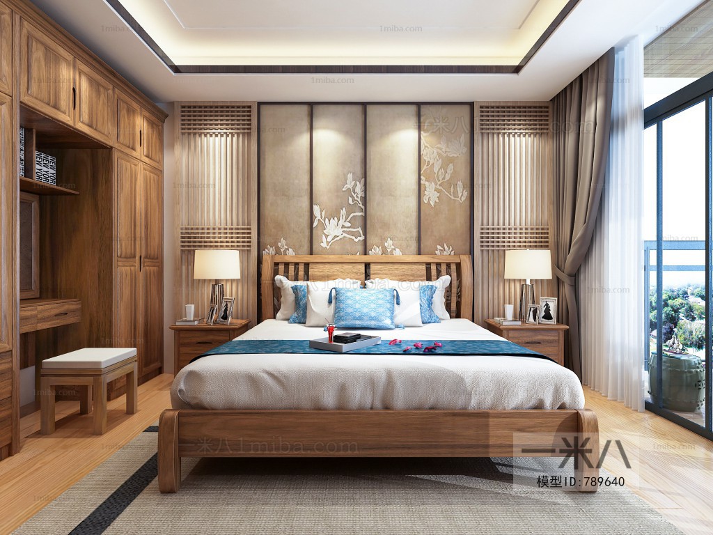 New Chinese Style Bedroom