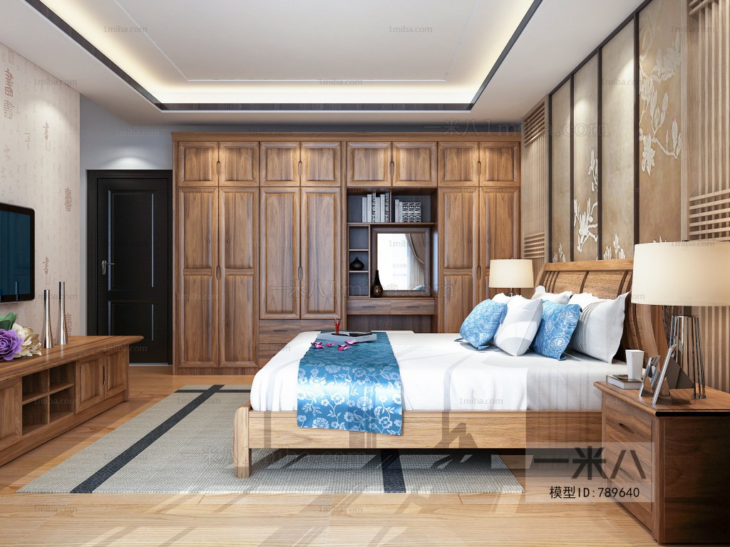 New Chinese Style Bedroom