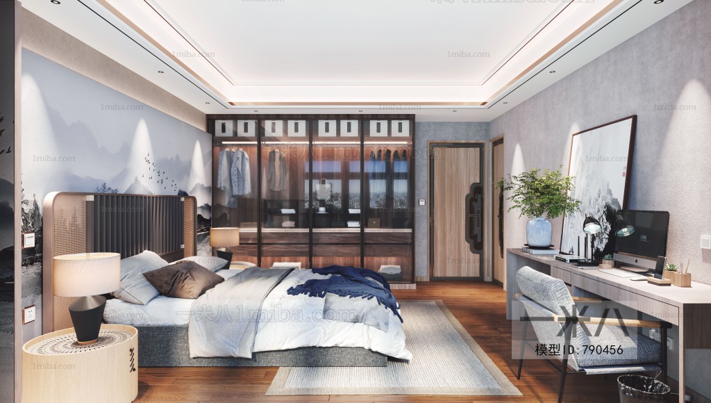 New Chinese Style Bedroom