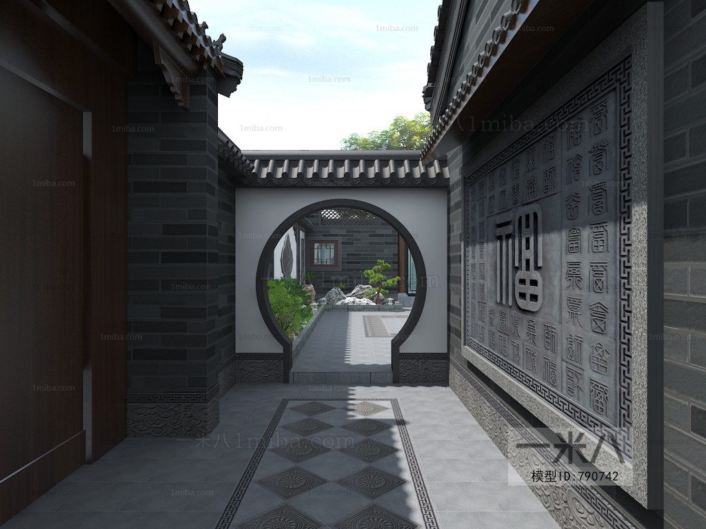 New Chinese Style Villa Appearance