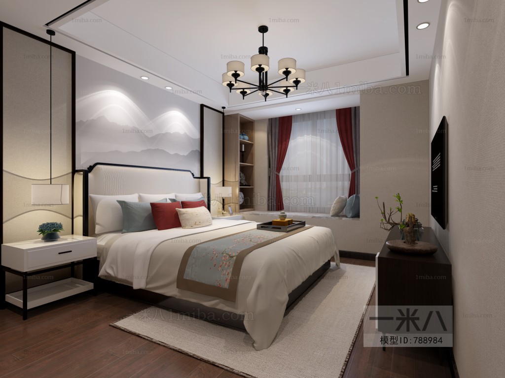 New Chinese Style Bedroom